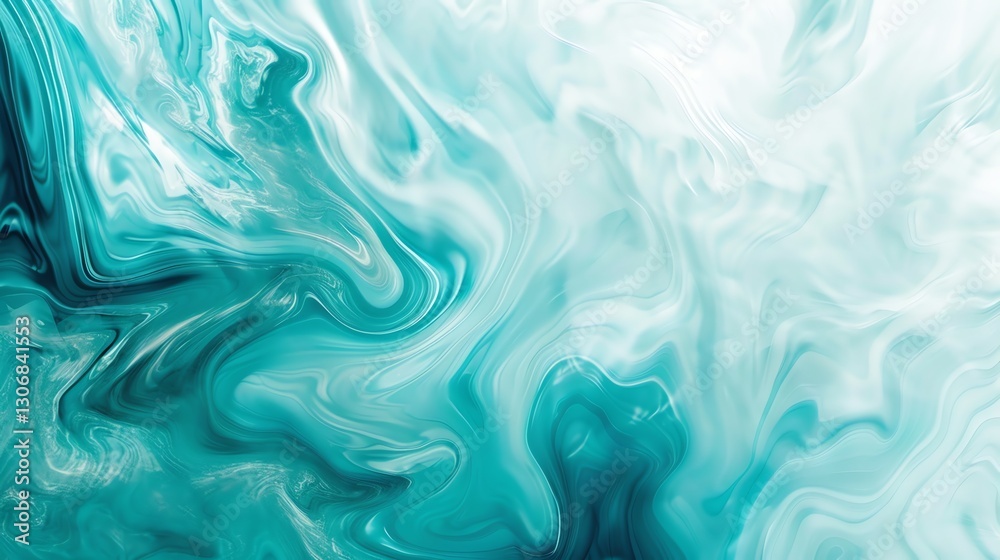 Fototapeta premium Abstract blue and white marble-like background.
