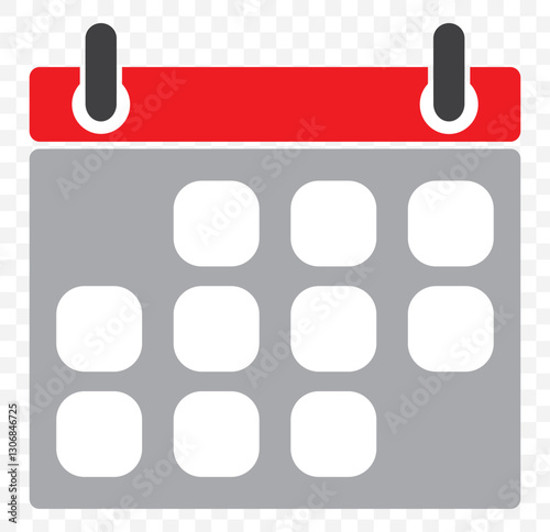 Calendar or appointment schedule flat icon icon for apps and websites. EPS 10.