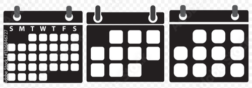 Calendar or appointment schedule flat icon icon for apps and websites. EPS 10.