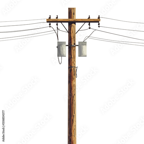 telegraph pole, Transparent background