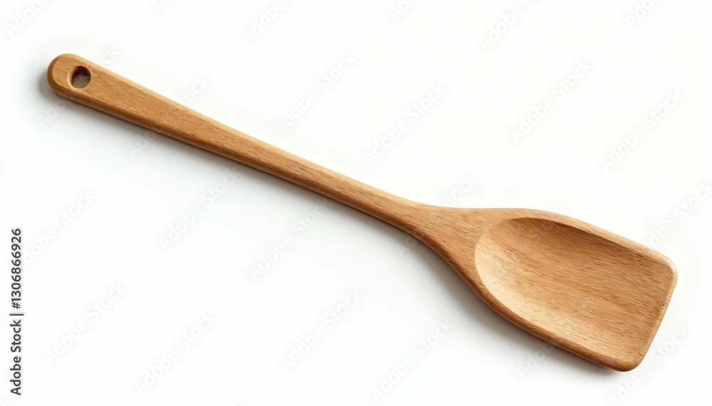 Isolated wooden cooking spatula on transparent background. Kitchen spoon for cook, kitchen utensil simple set. Cut-out horizontal kitchenware photo with textured handle for domestic use. Isolated wooden cooking spatula on transparent background. Kitchen spoon for cook, kitchen utensil simple set. Cut-out horizontal kitchenware photo with textured handle for domestic use.