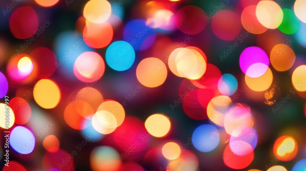 A beautiful blur of Christmas lights glowing in various colors, forming soft bokeh with plenty of space for a festive message. A beautiful blur of Christmas lights glowing in various colors, forming soft bokeh with plenty of space for a festive message.