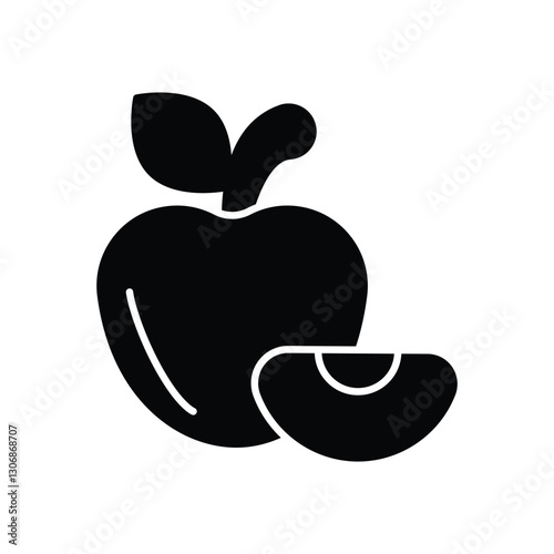 Apple Icon vector stock illustration