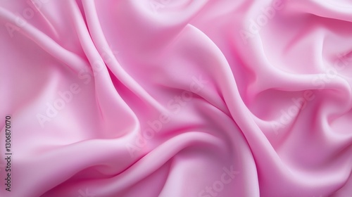 Pink fabric with a wave pattern