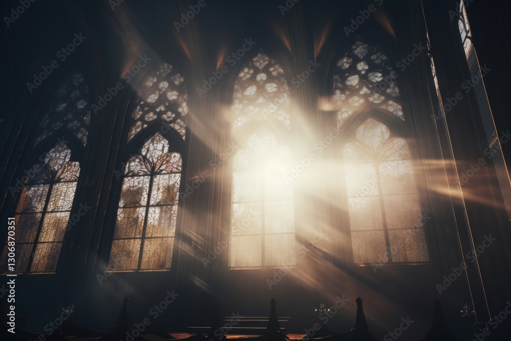 Fototapeta premium The Cathedral light architecture sunlight.