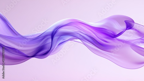 Purple ribbon with a white background