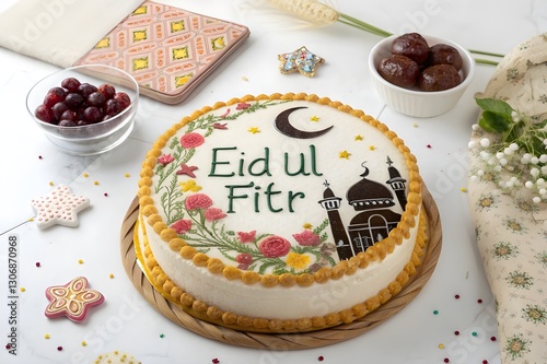 cake with berries title eid ul fitr