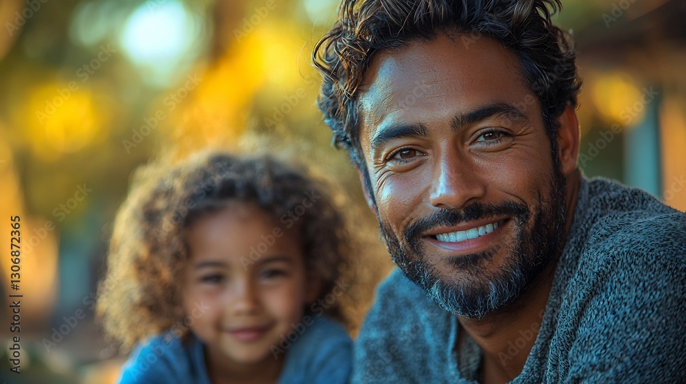 Fototapeta premium Social worker engaging with a family in a low income neighborhood showcasing the challenges and support within the community