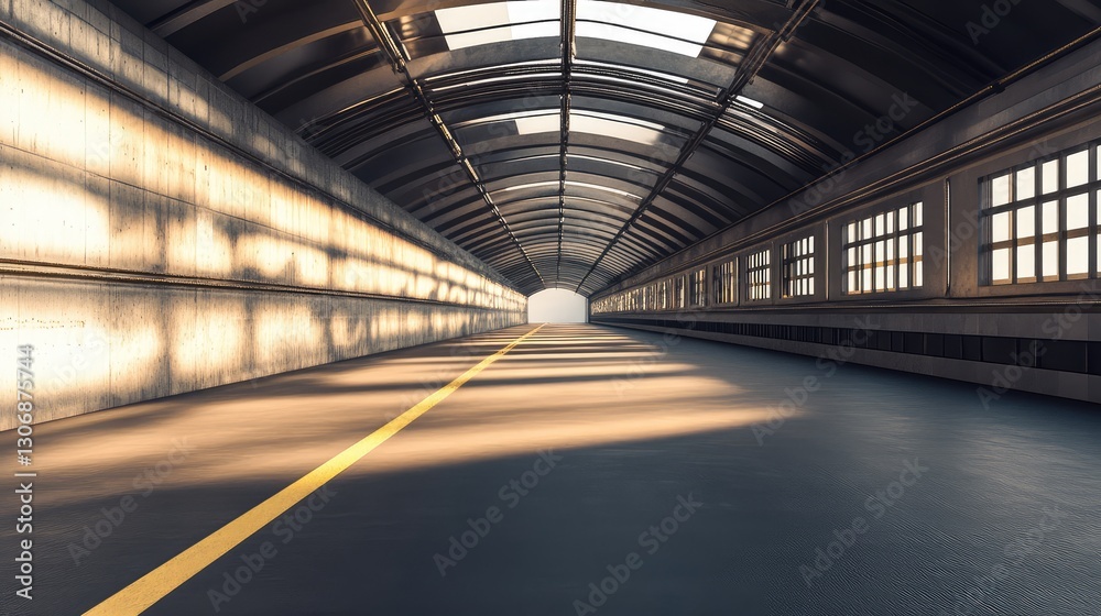 A wide shot of a steel framework assembly with empty space above and beside the structure for adding promotional text. A wide shot of a steel framework assembly with empty space above and beside the structure for adding promotional text.