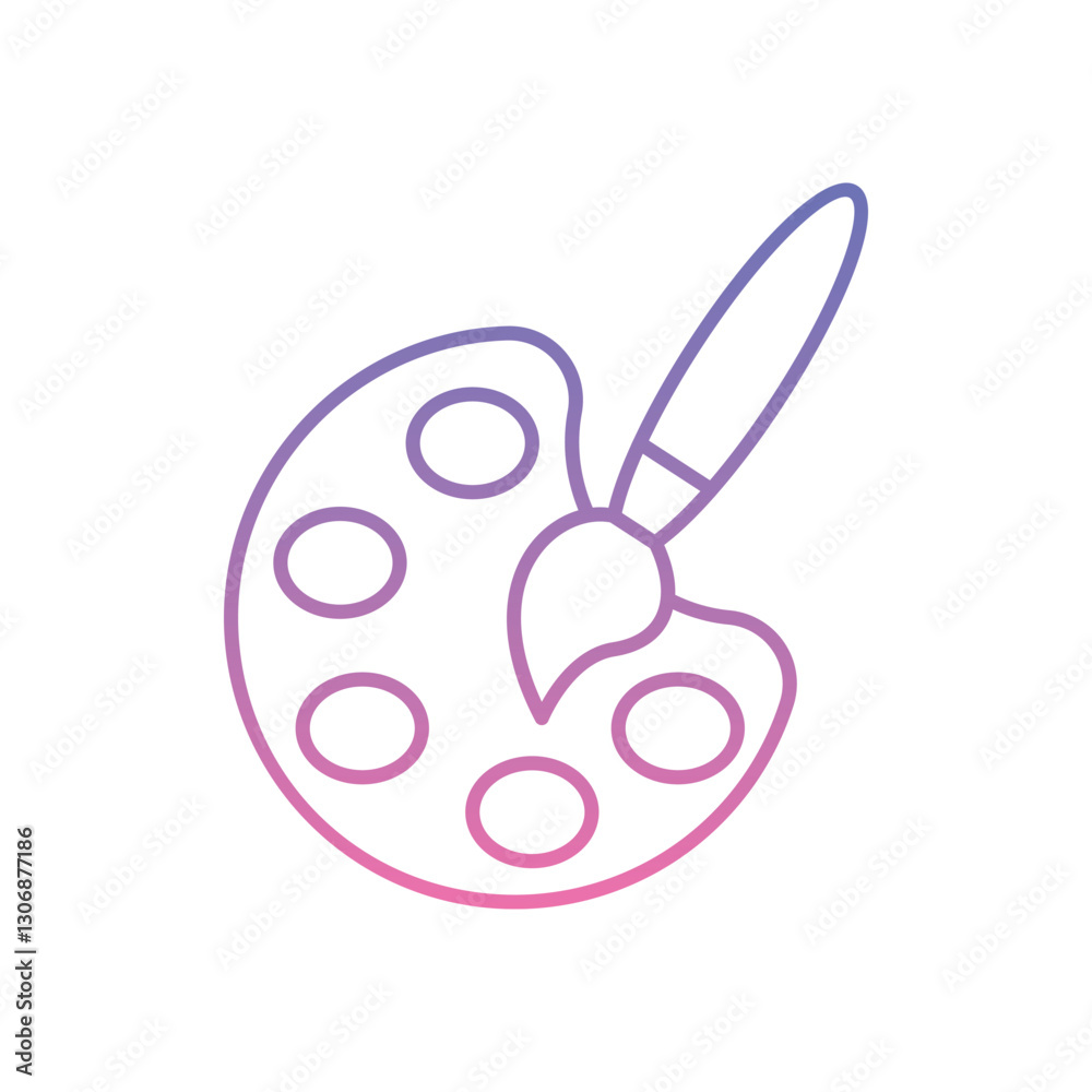 Paint Palette Icon vector stock illustration Paint Palette Icon vector stock illustration