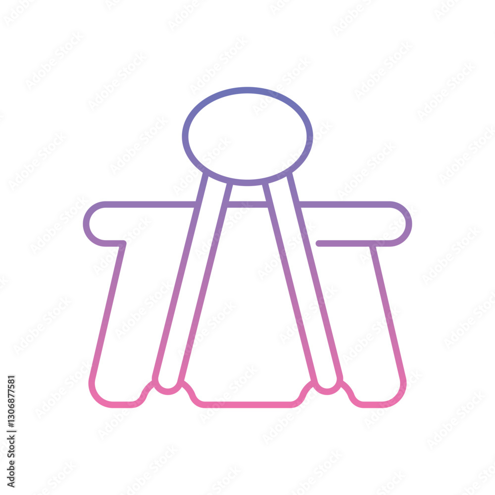 Paper Clip Icon vector stock illustration Paper Clip Icon vector stock illustration