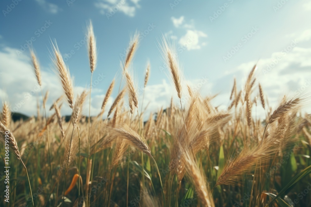 Fototapeta premium Wheat background agriculture backgrounds landscape.