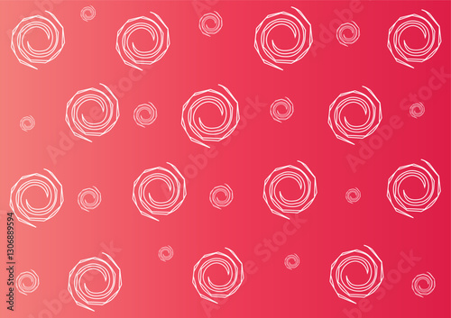 Illustration of a red gradient background with white swirl pattern.