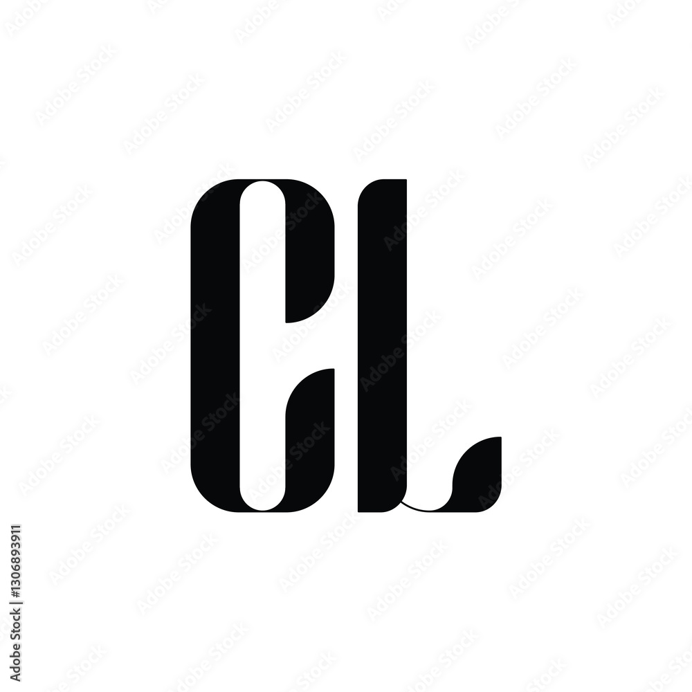 CL monogram logo design letter text name symbol monochrome logotype alphabet character simple logo CL monogram logo design letter text name symbol monochrome logotype alphabet character simple logo