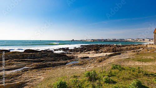 quiberon atlantic ocean french brittany coastline