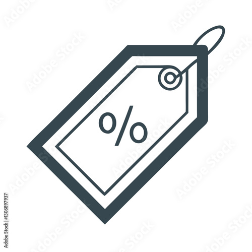 A price tag icon representing sales, discounts, and product pricing in e-commerce and retail. Ideal for online shopping, marketing, and store promotions.