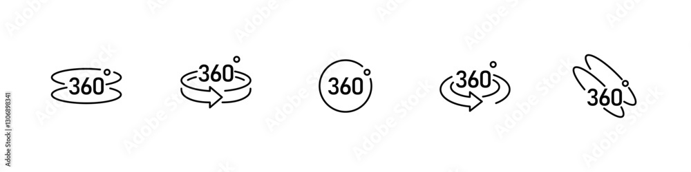 360 degrees arrow icon set. Rotation or panoramas to 360 degrees icon. Circle signs vertical, horizontal and diagonal 360 degrees view. Virtual reality. Rotate cycle. Vector illustration. 360 degrees arrow icon set. Rotation or panoramas to 360 degrees icon. Circle signs vertical, horizontal and diagonal 360 degrees view. Virtual reality. Rotate cycle. Vector illustration.