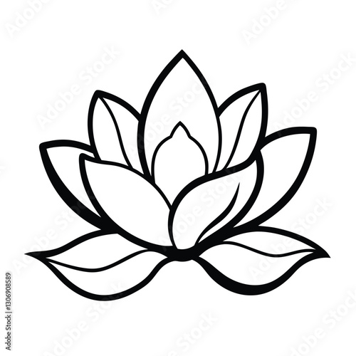 lotus flower vector illustration