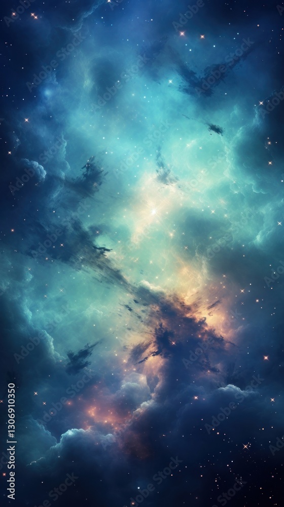 Naklejka premium Galaxy wallpaper astronomy universe outdoors.