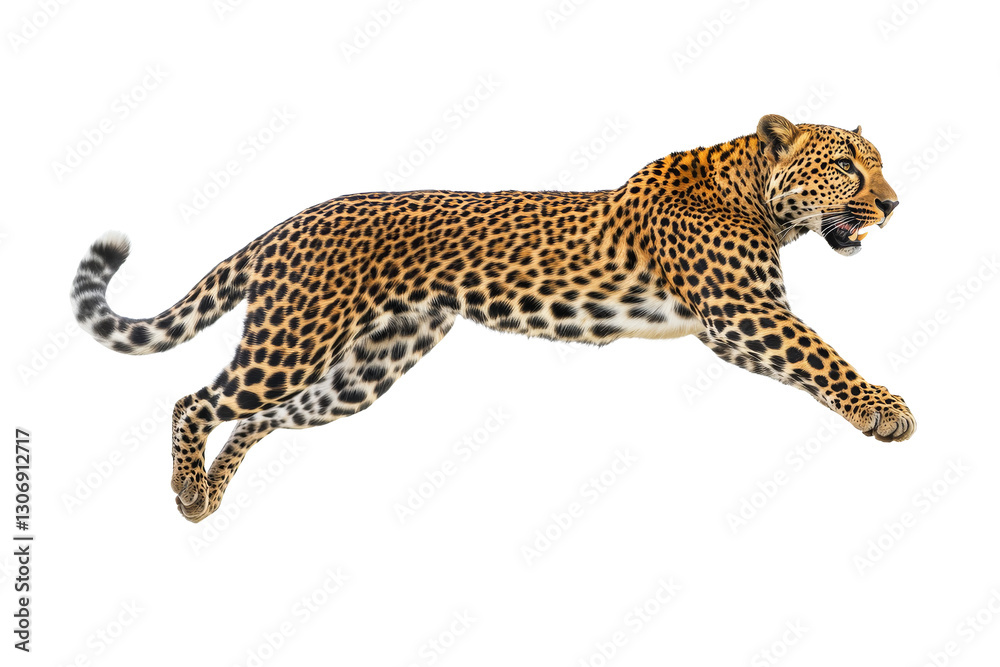 Fototapeta premium brown tiger isolated on white