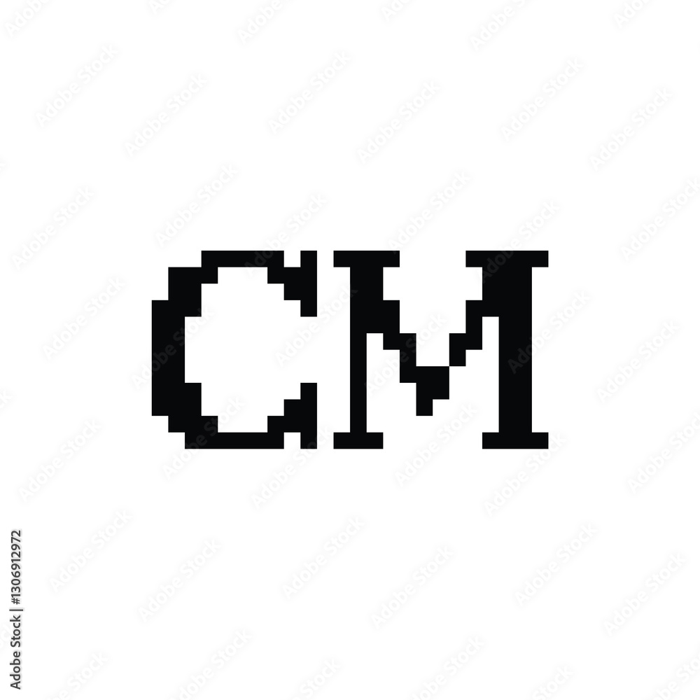CM monogram logo design letter text name symbol monochrome logotype alphabet character simple logo CM monogram logo design letter text name symbol monochrome logotype alphabet character simple logo