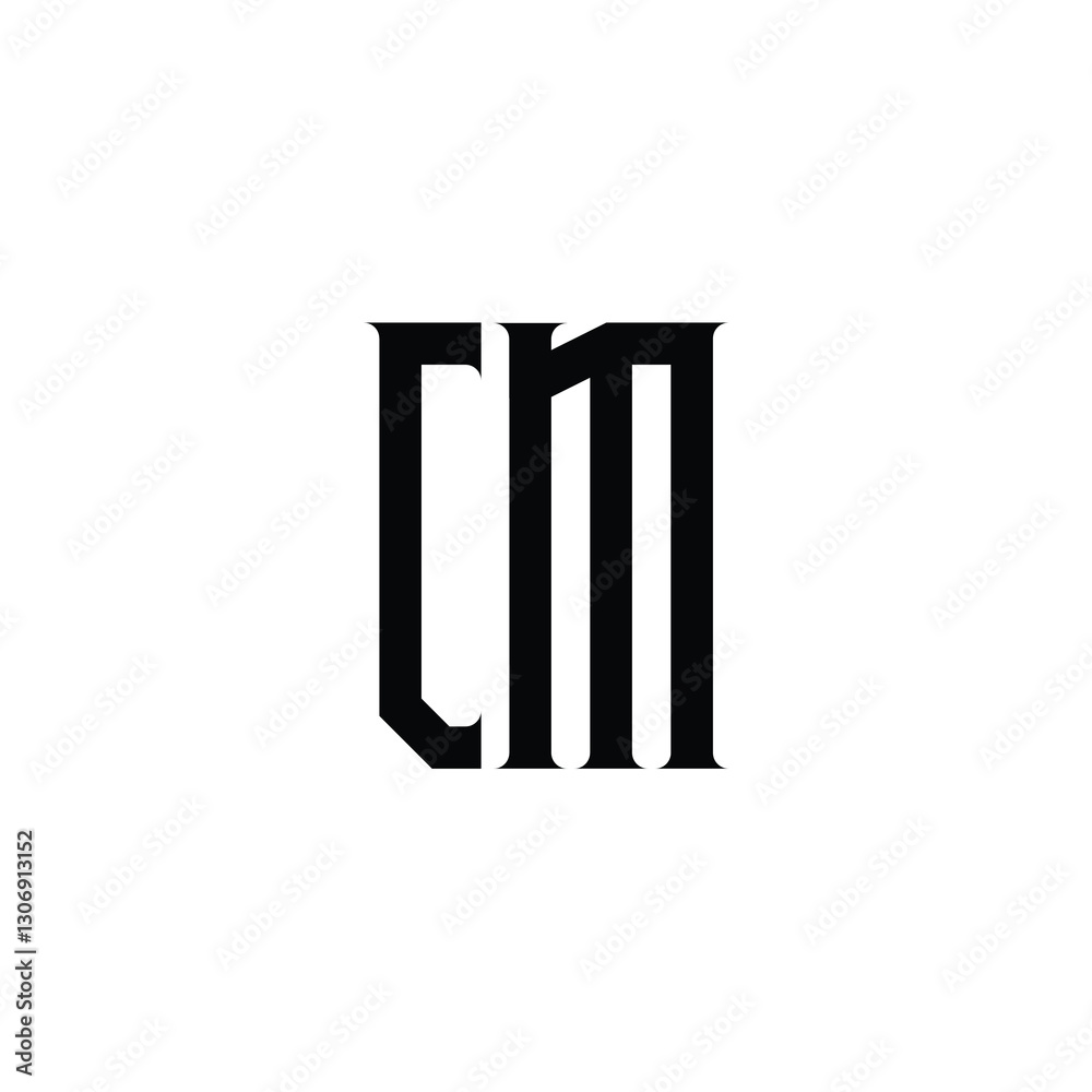 CM monogram logo design letter text name symbol monochrome logotype alphabet character simple logo CM monogram logo design letter text name symbol monochrome logotype alphabet character simple logo