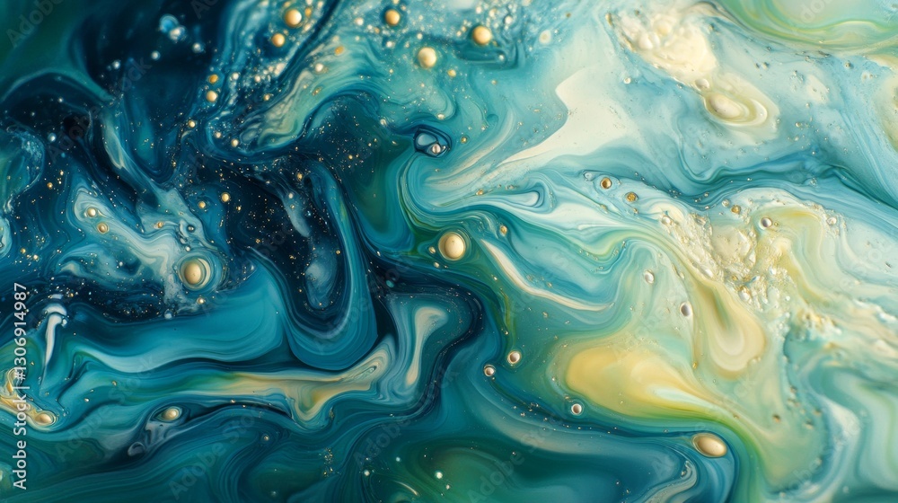 A close-up of liquid ink swirling and blending in water, smooth and dynamic, ultra-detailed, 8k