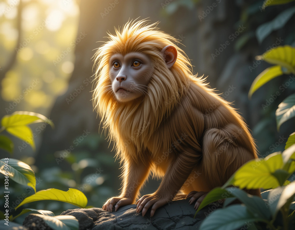 Golden Mane: The Playful and Majestic Lion Tamarin Golden Mane: The Playful and Majestic Lion Tamarin