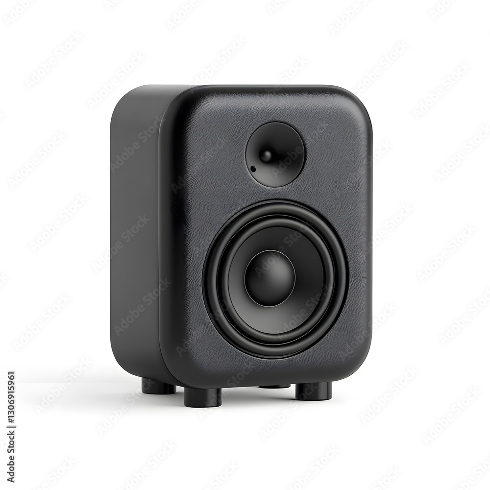 Obraz premium Audio speaker isolated on white background