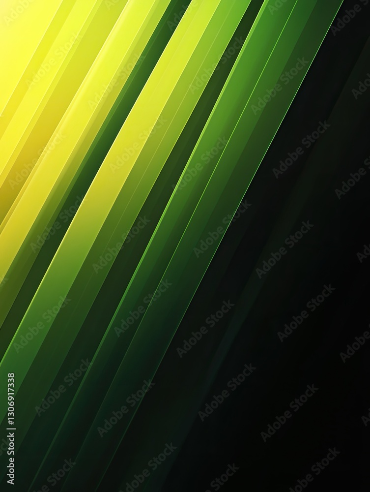 Obraz premium Abstract green yellow diagonal lines background
