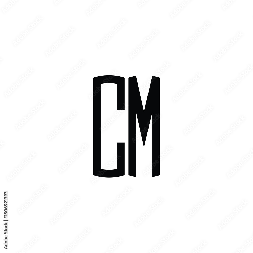 CM monogram logo design letter text name symbol monochrome logotype alphabet character simple logo CM monogram logo design letter text name symbol monochrome logotype alphabet character simple logo