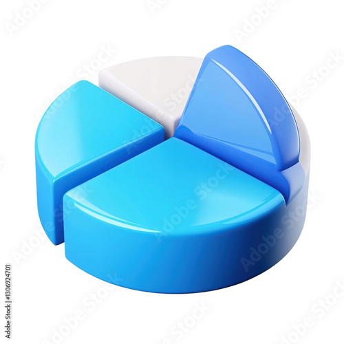 3D Pie Chart Data Analysis Business Graphic. (1)
