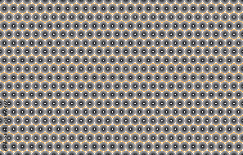 Textile design, wallpaper, and wrapping paper texture with an abstract weathered art deco trellis seamless background tile.