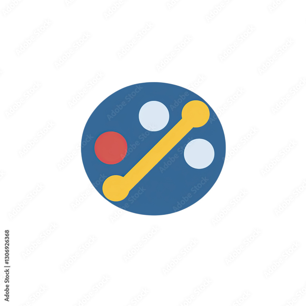 Abstract Data Points for Growth Chart, Circular Design. Abstract Data Points for Growth Chart, Circular Design.