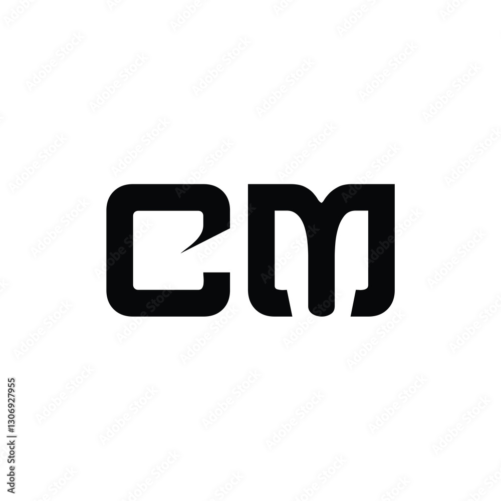 CM monogram logo design letter text name symbol monochrome logotype alphabet character simple logo CM monogram logo design letter text name symbol monochrome logotype alphabet character simple logo