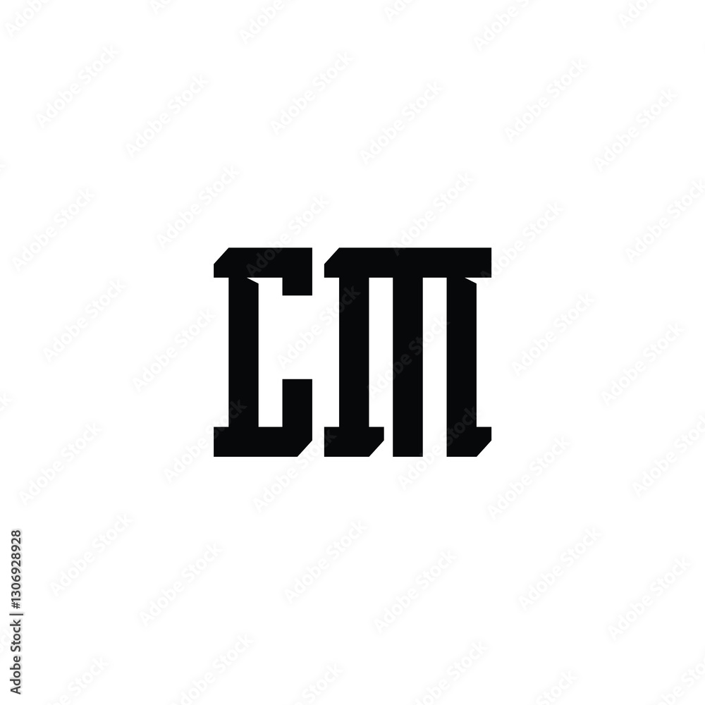 CM monogram logo design letter text name symbol monochrome logotype alphabet character simple logo CM monogram logo design letter text name symbol monochrome logotype alphabet character simple logo