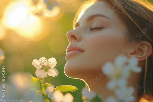 A radiant image of a woman ...