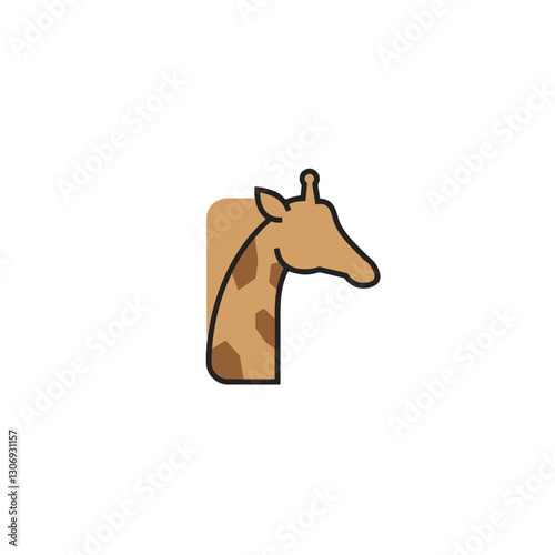 Giraffe Vector Logo Design