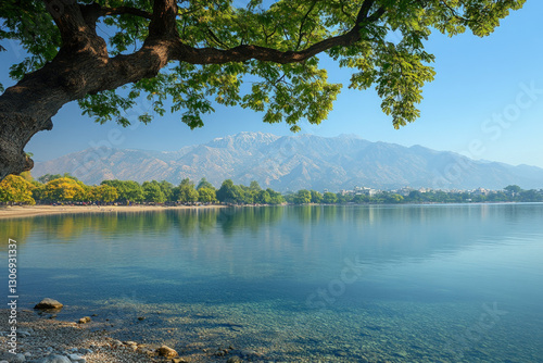 A serene view of Sukhna Lak...