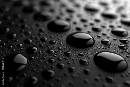A sleek black reflective su...