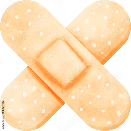 watercolor bandage plaster