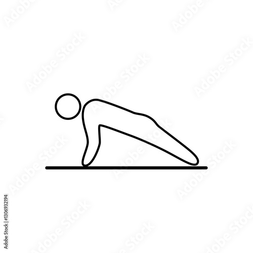Person Doing Push-ups Icon