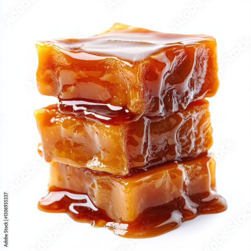 caramel isolated