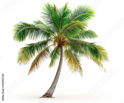 coconut palm isolated