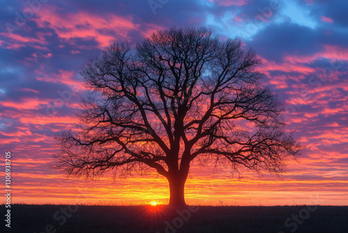 Silhouetted images of trees...