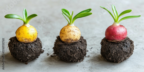 Spring Bulbs Isolated
