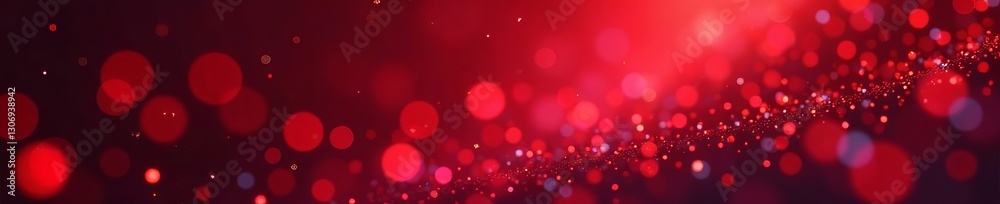 Abstract red glowing particles swirl bokeh background, particles, festive, glow Abstract red glowing particles swirl bokeh background, particles, festive, glow