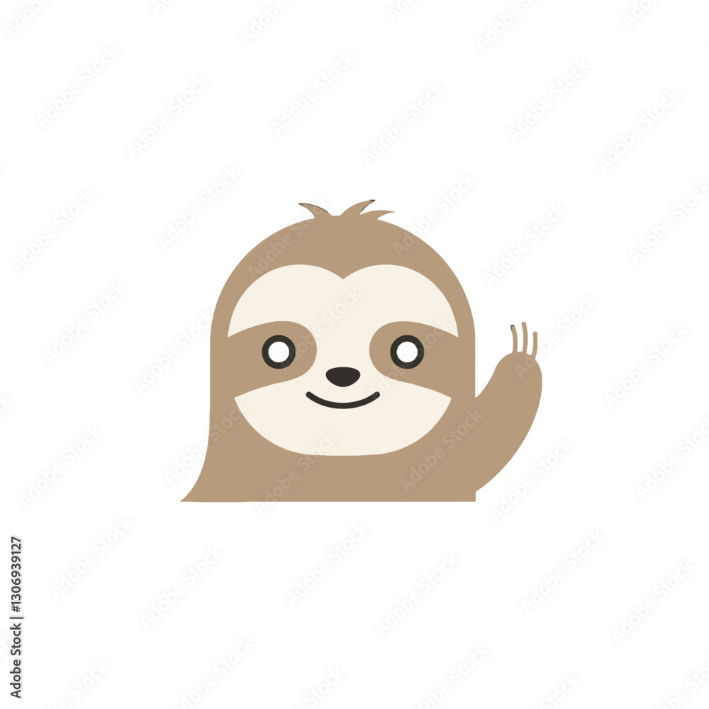 Fototapeta premium Sloth Vector Logo Design
