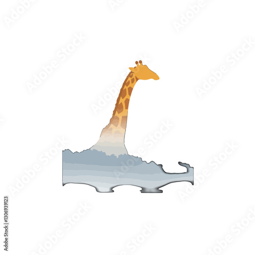 Giraffe Vector Logo Design