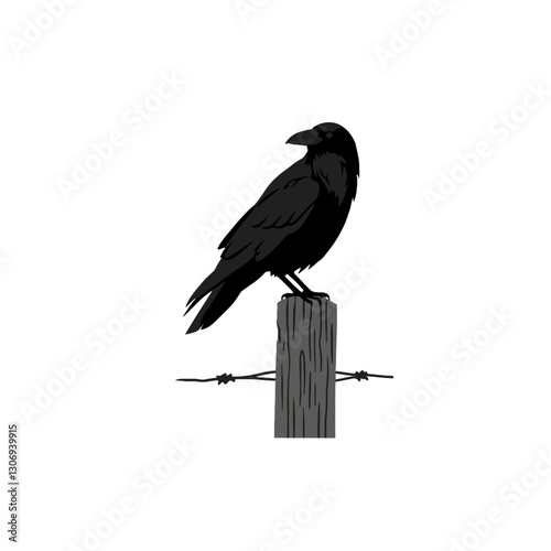 Raven Vector Logo Design